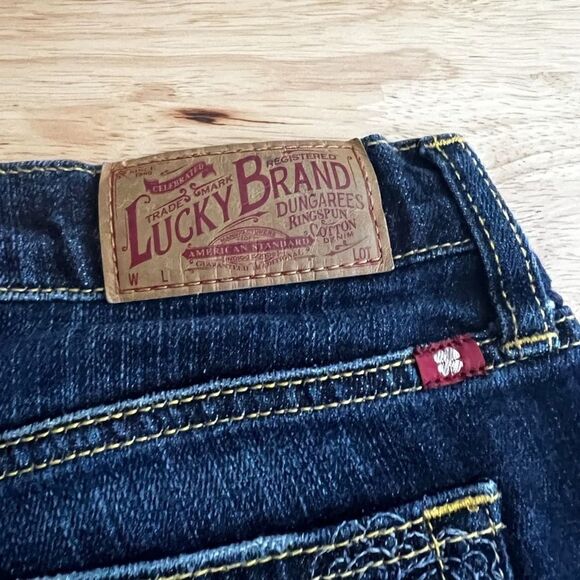 LUCKY BRAND ASHFORD CLASSIC RIDER EMBROIDERED CASUAL EVERYDAY WEAR PREMIUM JEANS - Picture 7 of 13